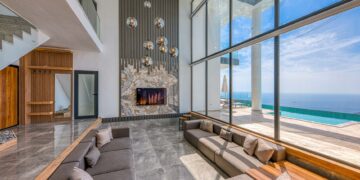 Spacious, modern villa with ocean view and elegant interior design, perfect for luxury living.